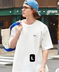 PENNEYS/ペニーズ　ロゴ ワッペン刺繍ワンポイント 半袖Tシャツ　L