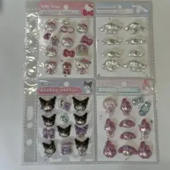 ボンボンドロップシール第一弾キティ•マイメロ•クロミ•シナモンシール帳完成品A5