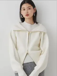 ⭐︎ラグナムーン⭐︎ビッグカラーレイヤードZIPニット