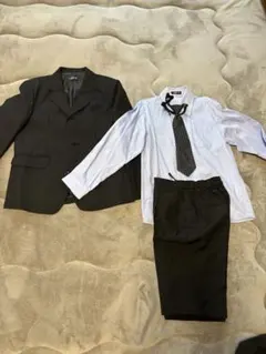 キッズフォーマルスーツセット 130㎝ ストライプ