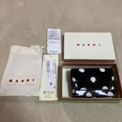 MARNI 三つ折り財布 PFMOW02Q05 ドット柄 - メルカリ
