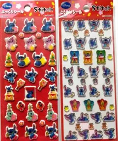 Disney スティッチシール② ぷっくり とうめいシール