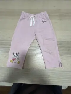 値下げ❗️祭り便乗価格‼️Gap ミッキー・ミニー 刺繍ボトムス ピンクのサムネイル