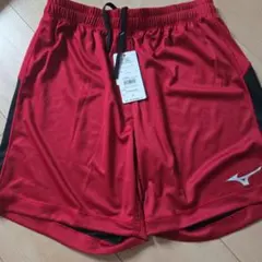 MIZUNO ハーフパンツ レッド M　サッカーバレーボールランニング