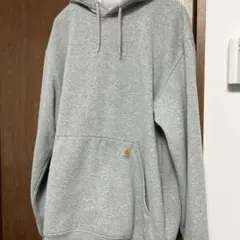 Carhartt グレー フード付きパーカー L