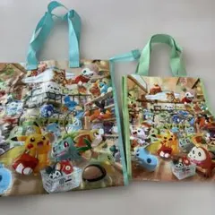 ポケモンセンター ショッピングバッグ エコバッグ ポケモン セット 中小2個