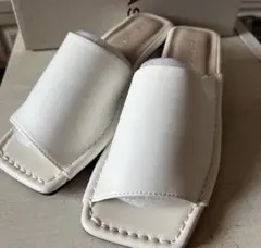 【未使用】　JEANASIS サンダル　白　Ｍサイズのサムネイル
