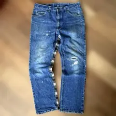 LEE リー リメイク バギーデニムパンツ 再構築 リメイクデニムパンツ 