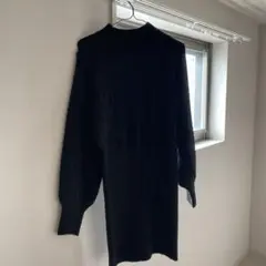 ニットスカート　黒