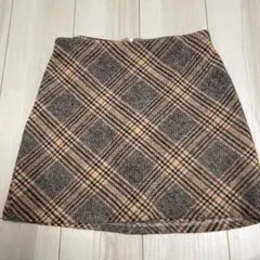 チェック柄ミニスカート S