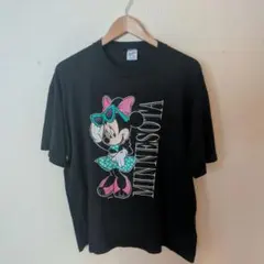 Vintage DISNEY ミニーマウス ブラック Tシャツ XL