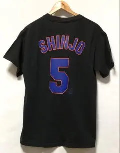 新庄剛志 NO.5 ニューヨークメッツ DELTA製Tシャツ Majestic - 希少 MLB ニューヨーク メッツ 新庄剛志 Tシャツ XL BIG