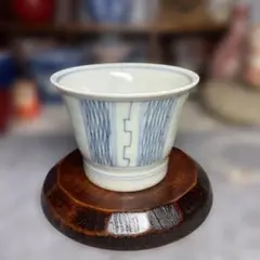 914　大型古伊万里錦手半筒型蕎麦猪口　無疵美品　幕末 Yahoo!オークション -「古伊万里 半筒」の落札相場・落札価格