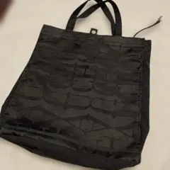 FAUCHONロゴ入りブラックトートバッグ 約30cm x 33cm×マチ6cm