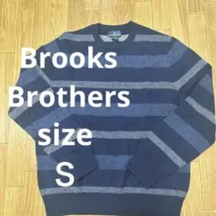 BROOKS BROTHERS ネイビー グレー ストライプ セーター