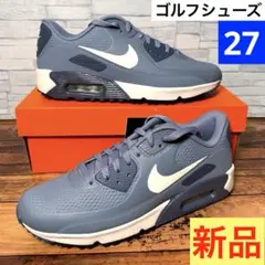 【箱付き新品】ナイキ エアマックス 90 ゴルフ ブルー 27 NIKE