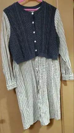 BEAMS　BEAMSHEART　レディース　ワンピース　シャツ　ベスト