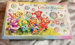 ディズニーシー カラフルハピネス チョコレート空き缶　ダッフィー シェリーメイ