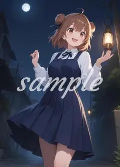 q-77[4K 高画質] かわいい イラスト アニメ A4ポスター コスプレ