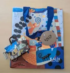 カルディエコバッグ私たちの家＆伝説カラビナ付きミニバッグコーヒーゼリー入