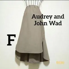 Audrey and John Wad フレア ロングスカート ウエストゴム