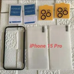 未使用❤️iPhone 15 Pro ガラスフィルム 2枚＋ カメラフィルム2枚