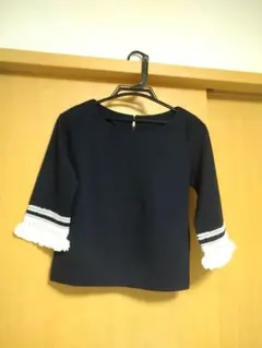 WILLSELECTION カットソー ネイビー 七分のサムネイル