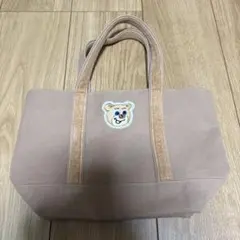 FEILER フェイラー オールドテディ ワッペントートバッグ L ベージュ