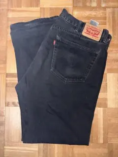 【即購入、値下げ交渉OK】Levi's ブラック ストレートデニム　505