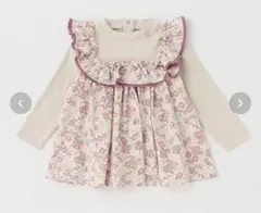 プティマイン　小花柄ドッキングチュニック