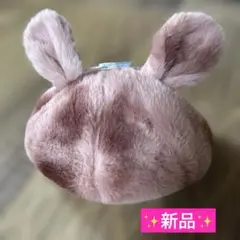 APPiA キッズ 帽子 うさ耳 ファー ピンク 48cm