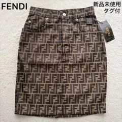 新品未使用✨FENDI フェンディ ジャガード スカート ズッカ　総柄　FFのサムネイル