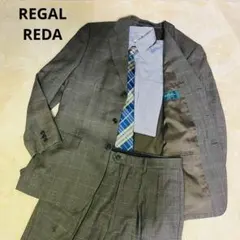 【美品】REGAL セットアップスーツ REDA チェック 3ボタン 菅田将暉