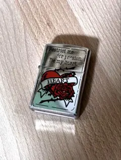 Zippo ライター 本体 ローズ柄 パステルグリーン - メルカリ