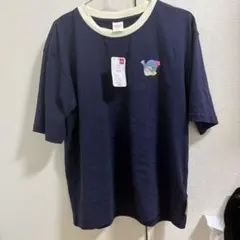 タグ付き　YORIMO タキシードサム サンリオ　刺繍 Tシャツ ネイビー