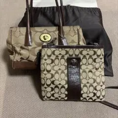 Coach トートバッグとショルダーバッグセット