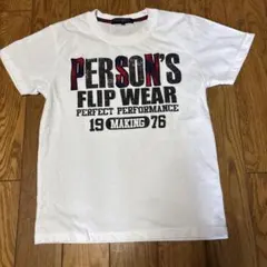 PERSON'S FLIP WEAR Tシャツ ホワイト 150のサムネイル