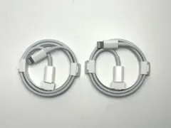 Apple純正品 Lightningケーブル 2本セット ホワイト