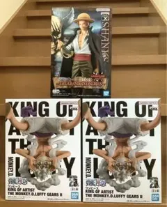 ワンピース フィギュア 3点セット シャンクス ルフィ ギア5