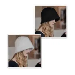 バケットハット/白/黒/色違い2個セット