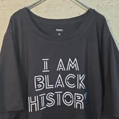 【US古着】メッセージプリント Tシャツ ブラック 黒 3X オーバーサイズのサムネイル