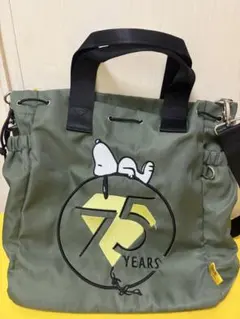 143.Y'SACCS イザック SNOOPYデザイン 2way巾着トート