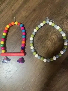 小鳥用おもちゃ　ブランコ　2個セット