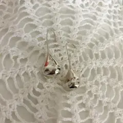 シルバー ドロップ型 フックピアス