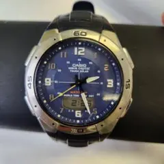 動作品カシオ ウェーブセプター タッチソーラー WVA-470 電波ソーラー