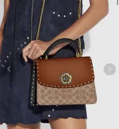 COACH コーチ　パーカートップハンドル　シグネチャーキャンバス