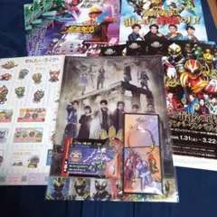 ゴジュウジャー　ブーケ　キーホルダー　ファイヤキャンドル　シール　限定品　セット