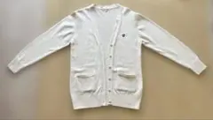 スクールカーディガン　女子　CONOMi コットン 綿　ホワイト