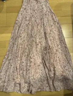 スナイデル♡バック編み上げチュールフレアスカート ピンク系 花柄　春　1