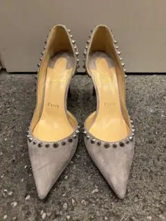 Christian Louboutin スパイク パンプス グレーのサムネイル